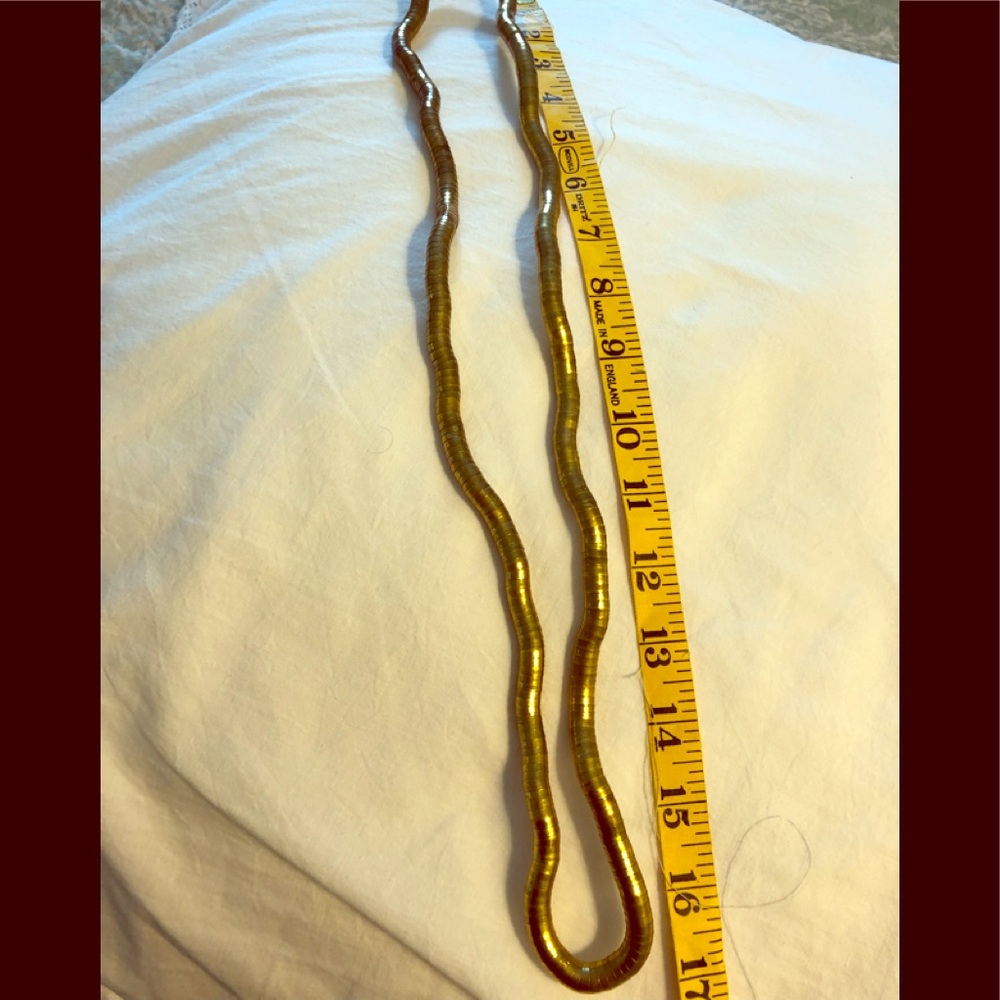 34” brass necklace